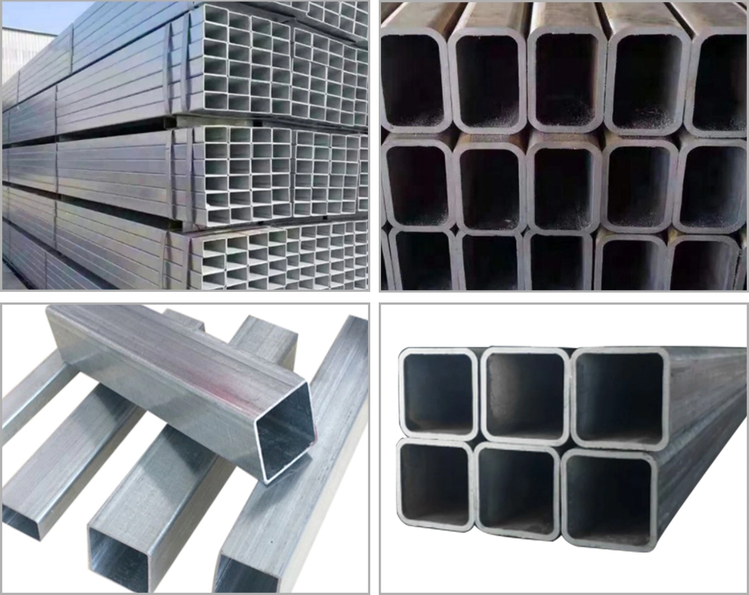 Hot Dipped Galvanized Welded Rectangular / Square Steel Pipe/Tube/Hollow Section